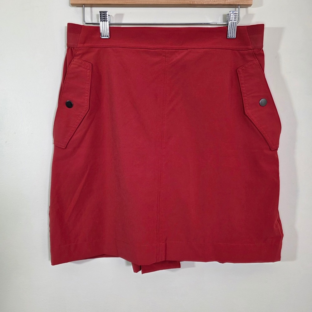 Athleta Women Vienna Cargo Skort Red Athletic Hiking Skirt skort SZ 12 Gorpcore